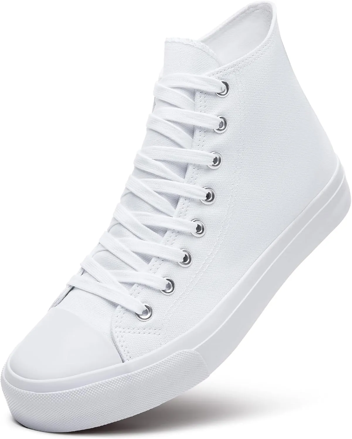 ZGR Men's High Top Canvas Sneakers Lace Up Classic Casual Walking Shoes