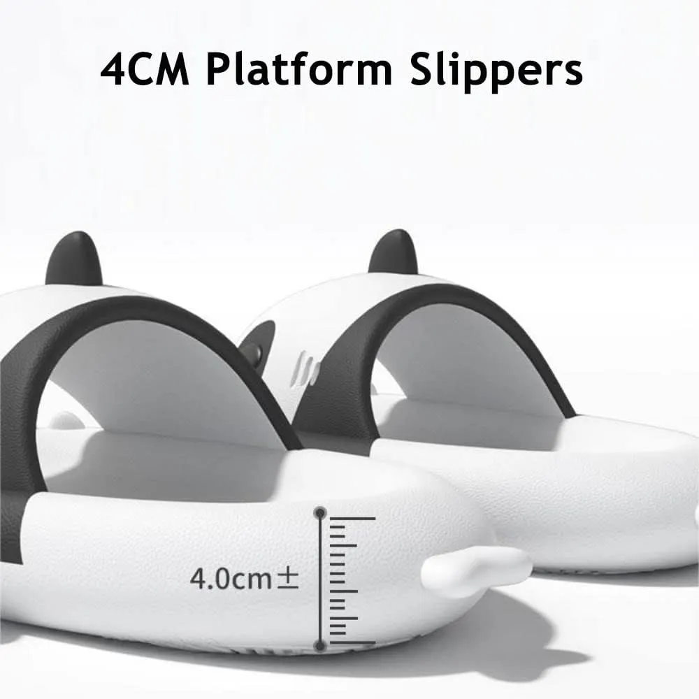 Zureto Original Shark Slides Upgraded, Cloudy Shark Slides Anti-Slip House Slippers Beach Shoes